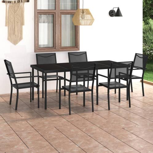 vidaXL Mobilier de salle Ã  manger dextÃ©rieur 7 pcs, Tuin en Terras, Tuinsets en Loungesets, Verzenden