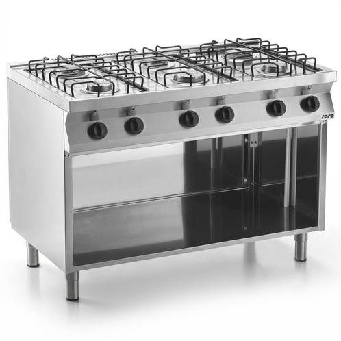 Gasfornuis | 6 Branders (Verchroomd) | 3.5kW + 6kW |, Zakelijke goederen, Horeca | Keukenapparatuur, Nieuw in verpakking, Verzenden