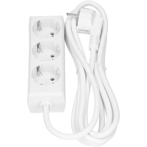Bachmann Selly 3x 230V 3M Witte Stroomkabel (Europese, Doe-het-zelf en Bouw, Elektriciteit en Kabels, Verzenden