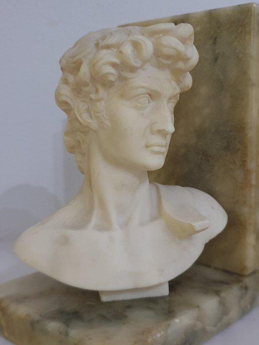 Onderzetter - Albast, marmerstof - Bookends, Antiek en Kunst, Curiosa en Brocante