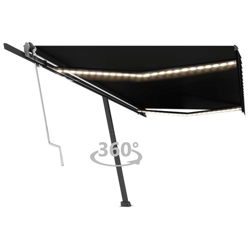 vidaXL Luifel automatisch met LED en windsensor 500x350 cm, Tuin en Terras, Zonneschermen, Nieuw, Verzenden