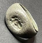 Oud-Romeins Brons Exclusieve zegelring met een 3/4 gericht