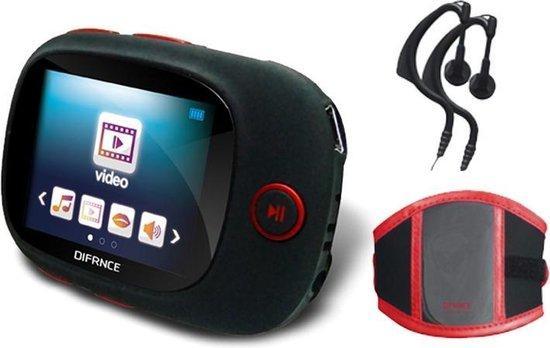 2dekans | Difrnce MP1861 - Sport MP4 speler - 4 GB - Rood, Audio, Tv en Foto, Foto | Geheugenkaarten, Ophalen of Verzenden