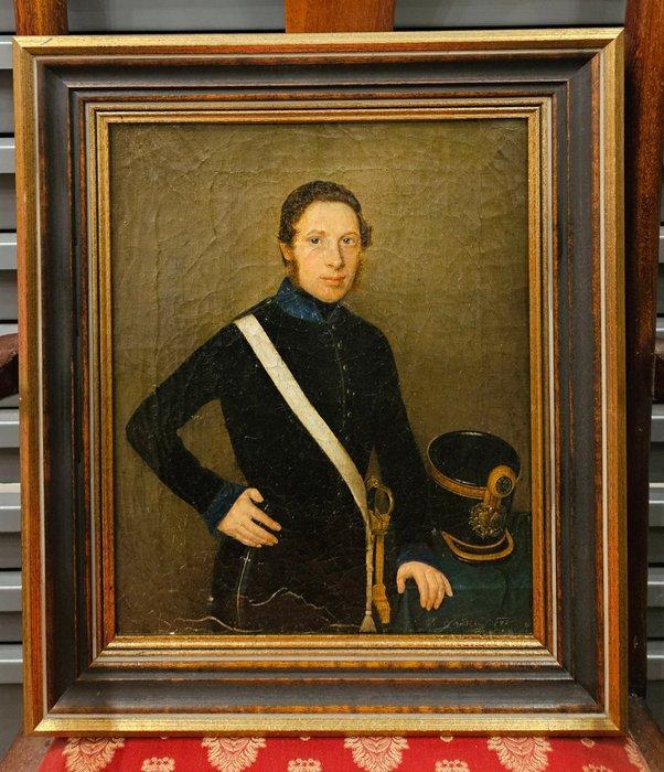 Europese school (XIX), Toegeschreven aan - Portrait eines, Antiek en Kunst, Kunst | Schilderijen | Klassiek