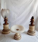 Petroleumlamp (2) - Albast, Brons, Antiquités & Art