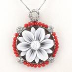 Koraal - 925 zilver - Cameo - Italiaans vakmanschap, Nieuw