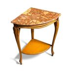 Wandtafel - Hout, Marmer - D’angle - Frankrijk - 20e, Antiek en Kunst