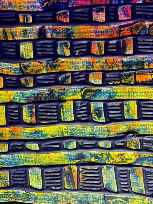 Poplea - LES PETITES CHAISES BLEUES - NO RESERVE, Antiquités & Art, Art | Peinture | Moderne