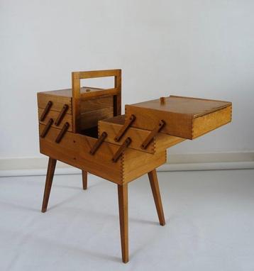Boîte à couture - Bois - Moderne du milieu du siècle
