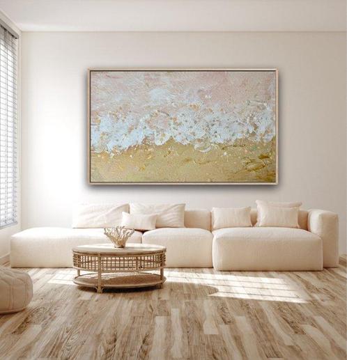 Cornelio Reut - La spiaggia dorata, Antiek en Kunst, Kunst | Schilderijen | Modern