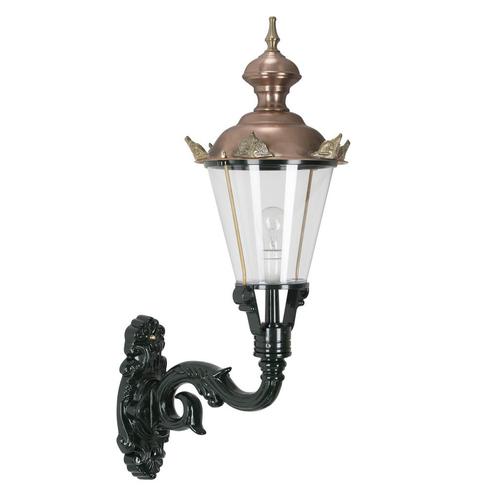 Buitenverlichting wand rond Volendam 1 XL met kronen, Tuin en Terras, Buitenverlichting, Verzenden