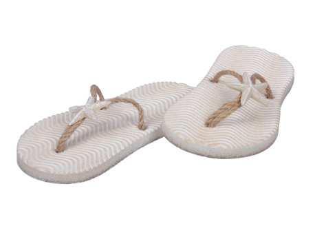 Houten slippers wit zand 8.5*17.5cm set  flipflops maritiem, Hobby en Vrije tijd, Knutselen, Nieuw
