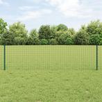 vidaXL Fence Posts 11 stuks U-Channel Groen 60 cm Staal, Tuin en Terras, Verzenden, Nieuw