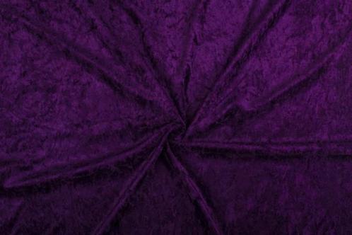 Fluweel stof donkerpaars stof - 10m rol - Velours stretch, Hobby en Vrije tijd, Stoffen en Lappen, 120 cm of meer, 200 cm of meer