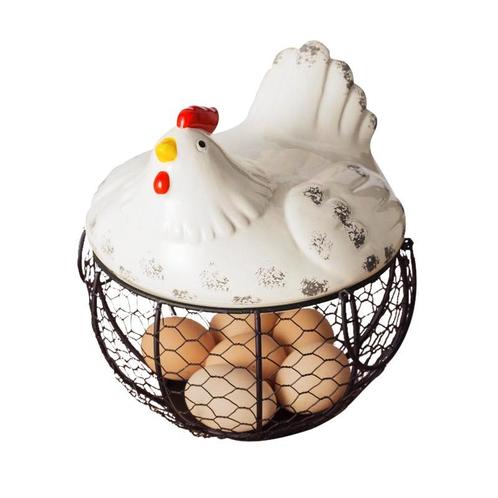 Eiermand Eierrek Eierhouder - Eieren Bewaren - Metaal Fruits, Verzamelen, Overige Verzamelen, Verzenden
