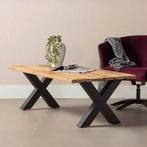 Salontafel Mangohout Cedric 130 cm, Huis en Inrichting, 100 tot 150 cm, Verzenden, Nieuw, 50 tot 100 cm