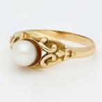 Ring - 14 karaat Geel goud - Parel, Nieuw