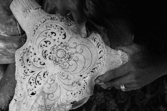 Geen reserveprijs - Prachtige grote bruine handgesneden, Antiek en Kunst, Kunst | Designobjecten