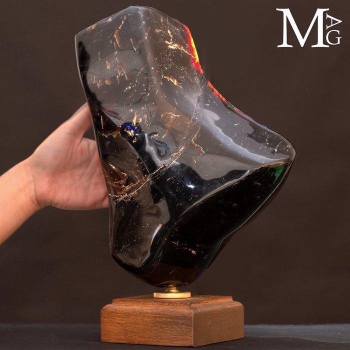 Groot formaat Indonesisch barnsteen - Prachtig exemplaar van, Verzamelen, Mineralen en Fossielen