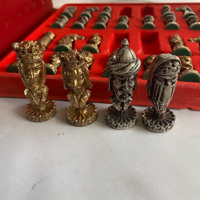 Schaakspel - Metaal, Antiek en Kunst, Curiosa en Brocante