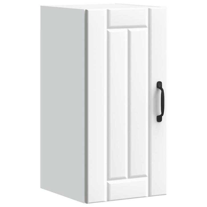 vidaXL Keukenbovenkast Lucca bewerkt hout wit, Maison & Meubles, Armoires | Autre, Envoi