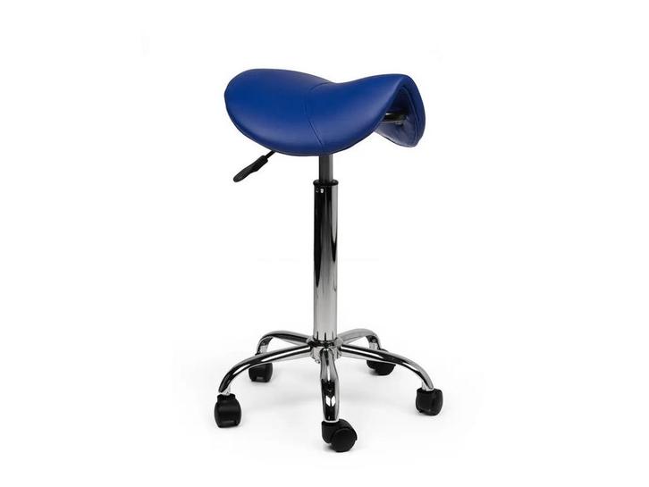 Zadelkruk Blauw - Hoge uitvoering, Huis en Inrichting, Krukjes, Nieuw, In hoogte verstelbaar