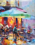 NOLAC - Tableau original atelier de Nolac 50x40 cm Un café