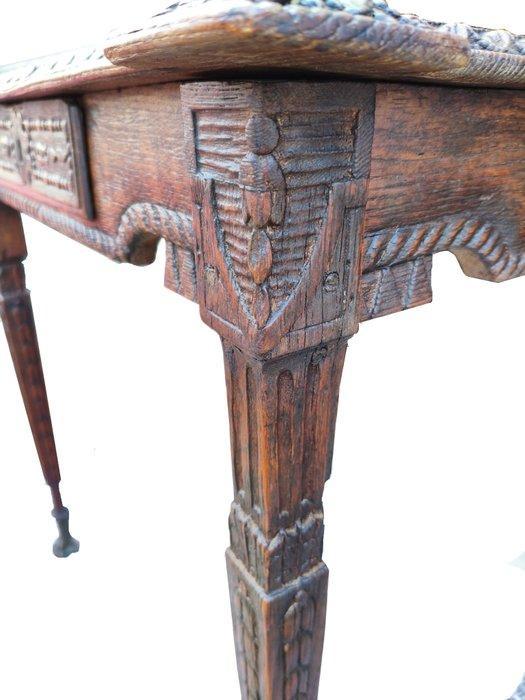 Tafel - De milieu Liegeoise (Vers 1780) - Eik, Brons, Antiek en Kunst, Antiek | Overige Antiek