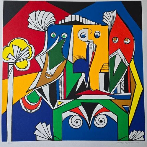 Maartje Wijngaarden (XX) - Faces, Antiek en Kunst, Antiek | Overige Antiek