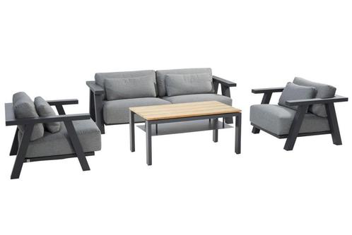 4 Seasons Outdoor Iconic loungeset met Forza salontafel 120, Tuin en Terras, Tuinsets en Loungesets