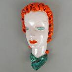 Mask - Goldscheider - Autriche - 1930-1940 - Masque mural, Antiek en Kunst