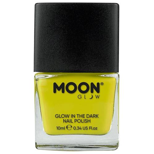 Moon Glow Glow in the Dark Nail Polish Yellow 14ml, Hobby en Vrije tijd, Feestartikelen, Nieuw, Verzenden