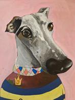 Romy van Rijckevorsel - Jennifer (geschilderde hond in