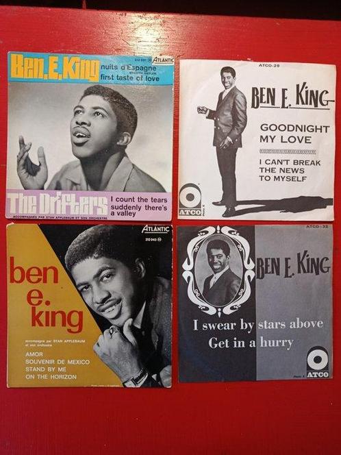 Ben E King - 4 x 7 singles / EPs - original FR pressings -, Cd's en Dvd's, Vinyl Singles
