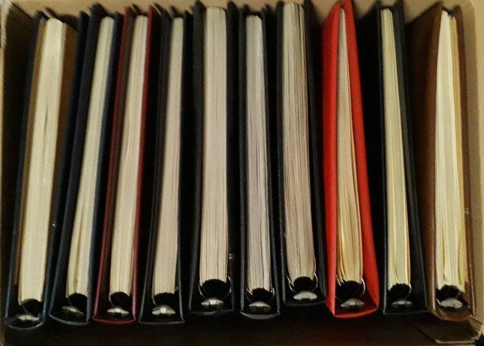 België 1925/2001 - 10 ringmap-albums met Dual Safe folie- en, Postzegels en Munten, Postzegels | Europa | België