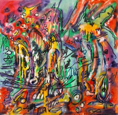 Daniel Palchucán - Buscando una respuesta - XXL NO RESERVE, Antiek en Kunst, Kunst | Schilderijen | Modern