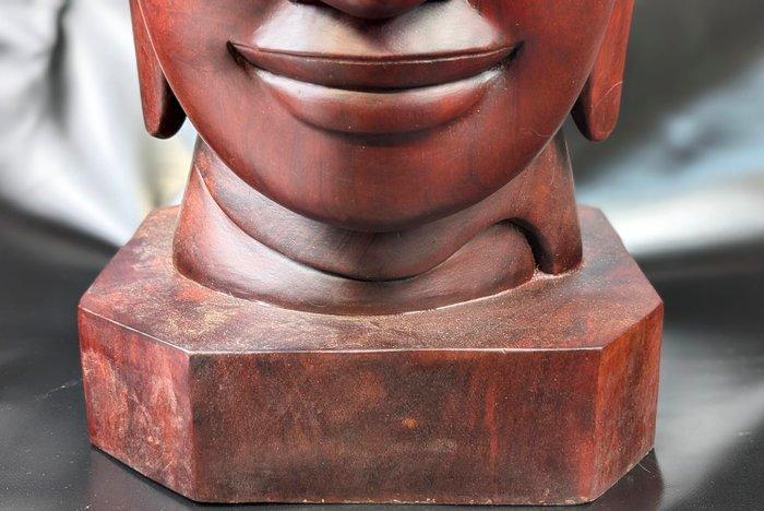 Houten beeldhouwwerk 50 cm in Khmer-stijl van Jayavarman VII, Antiek en Kunst, Kunst | Niet-Westerse kunst