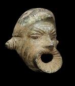 Oud-Romeins Romeins theatervoorstelling masker in brons -, Antiek en Kunst