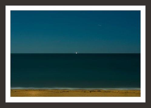 Andre Lichtenberg - Turquoise Moon with Light - XL, Antiek en Kunst, Kunst | Designobjecten