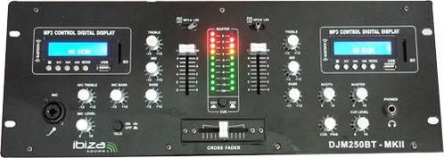 Ibiza Sound DJM250BT-MKII DJ Mixer Met Bluetooth En USB, Muziek en Instrumenten, Microfoons