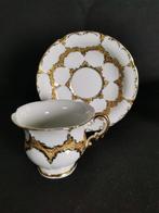 Meissen B Form - Tazza da caffè con piattino - Demitasse Oro, Antiek en Kunst