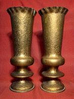 dekselvaas (2) - Messing - Paar Art Deco vazen