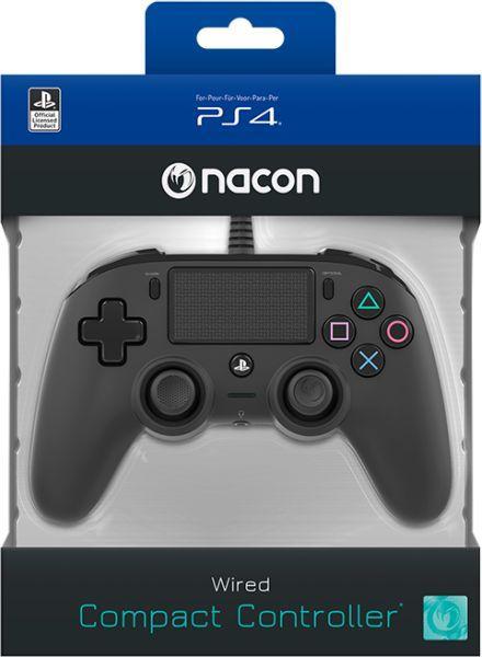 Bigben Nacon Wired Compact Controller-Zwart (PlayStation 4), Games en Spelcomputers, Games | Sony PlayStation 4, Ophalen of Verzenden