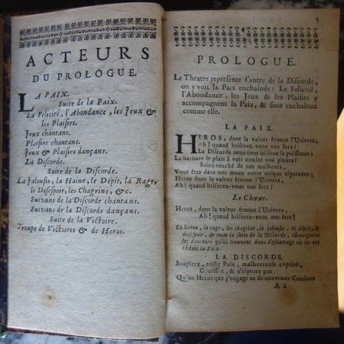 Philippe Quinault etc. - Recueil de tragédies lyriques, Antiek en Kunst, Antiek | Boeken en Manuscripten