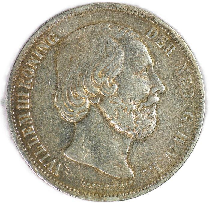 Pays-Bas. Willem III. 2 1/2 Gulden 1852 - Higher Quality, Postzegels en Munten, Munten | Nederland