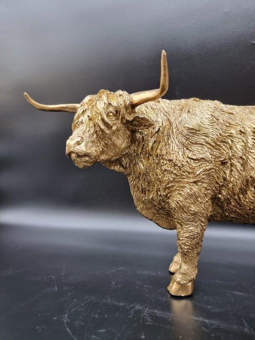 Beeld, Large Highland Cow Statue - 18.5 cm - Hars, Antiek en Kunst, Curiosa en Brocante