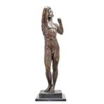 Sculpture, Erotische beeld Adam - 91 cm - Bronze, Marbre