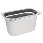 GN-Bak | RVS | 1/4 GN | Hoogte 150mm | 265x162x150(h)mm, Verzenden, Nieuw in verpakking