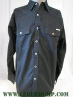 Spijkerblouse kleur zwart Brams Paris (Overhemden, Kleding), Kleding | Heren, Overhemden, Nieuw, Verzenden