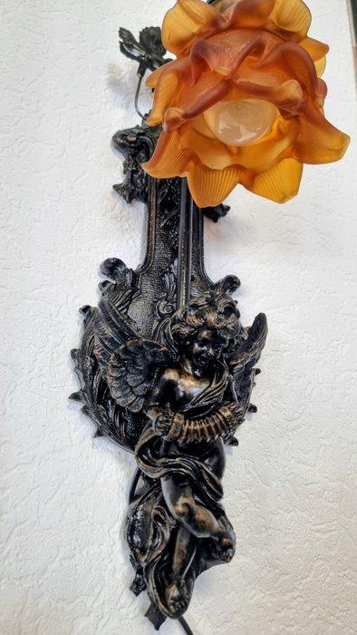 Lampe - Métal, Résine, Verre, Antiquités & Art, Curiosités & Brocante